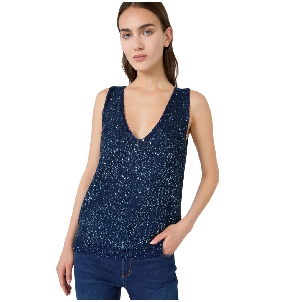 Milord Sequin Detail Womens Sleeveless Top 2625366171600