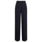 Pleated Womens Wide Leg Trouser