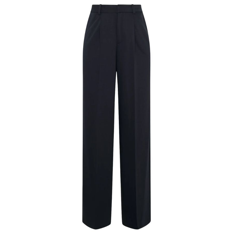 Pleated Womens Wide Leg Trouser