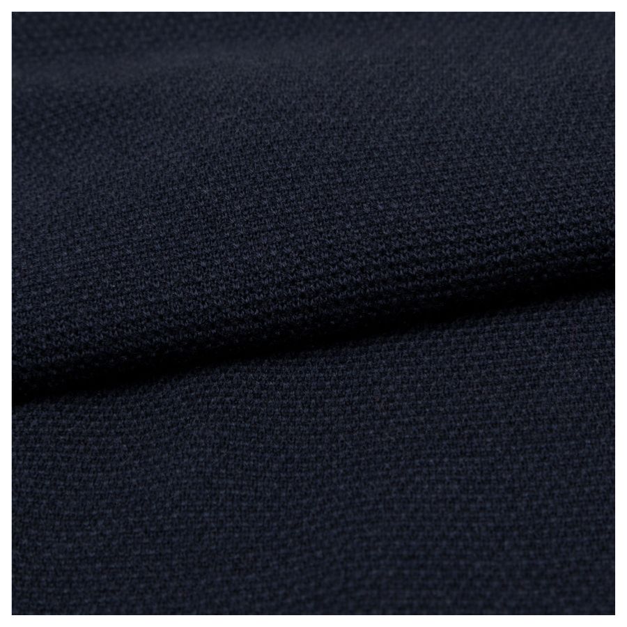 Extra Fine Merino Wool Textured Mens Polo Shirt