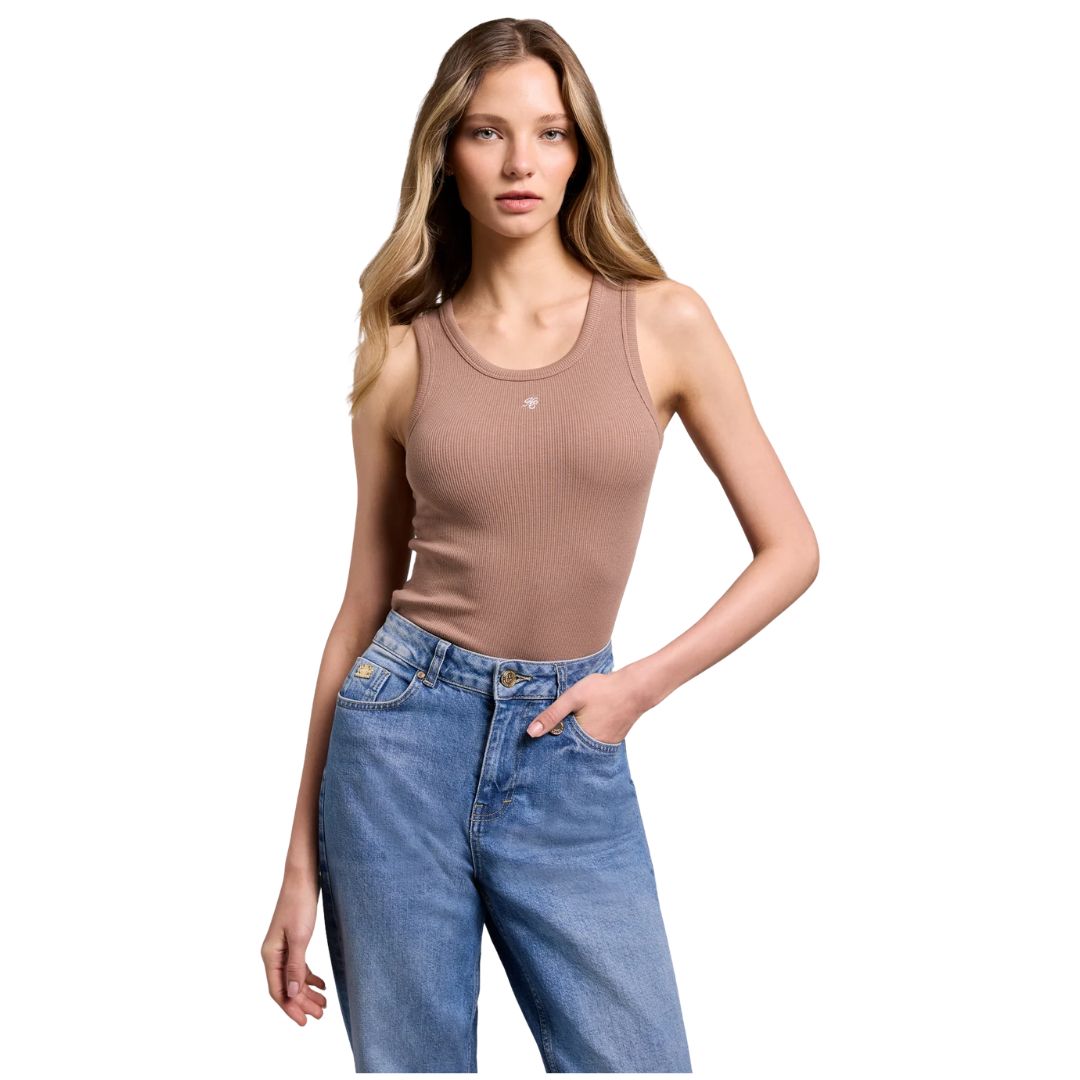 Rebecca Womens Rib Tank Top