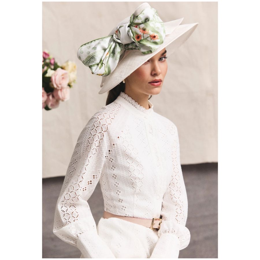 Aimee Womens Collarless Broderie Dress