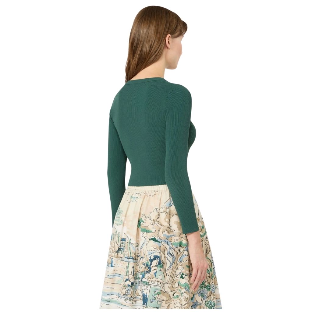 Tennis Fine Rib Knit Viscose Womens Cardigan 2625346011600