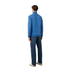 Mens Quarter Zip Cotton Fleece Sweatshirt 103001