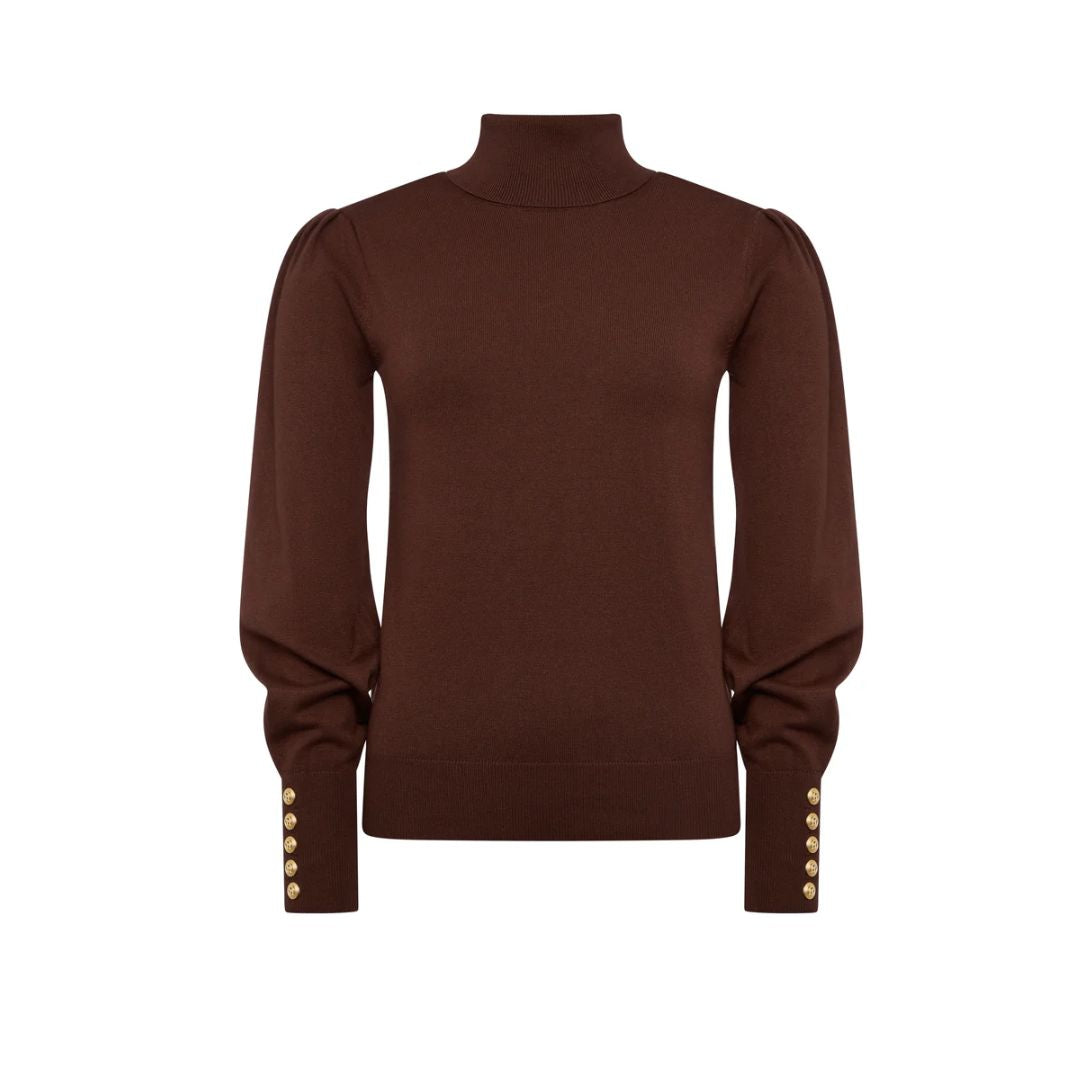 Structured Kelsie Roll Neck Knit