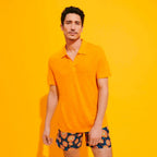 Pyramid Linen Jersey Solid Mens Polo Shirt PYRE9O00