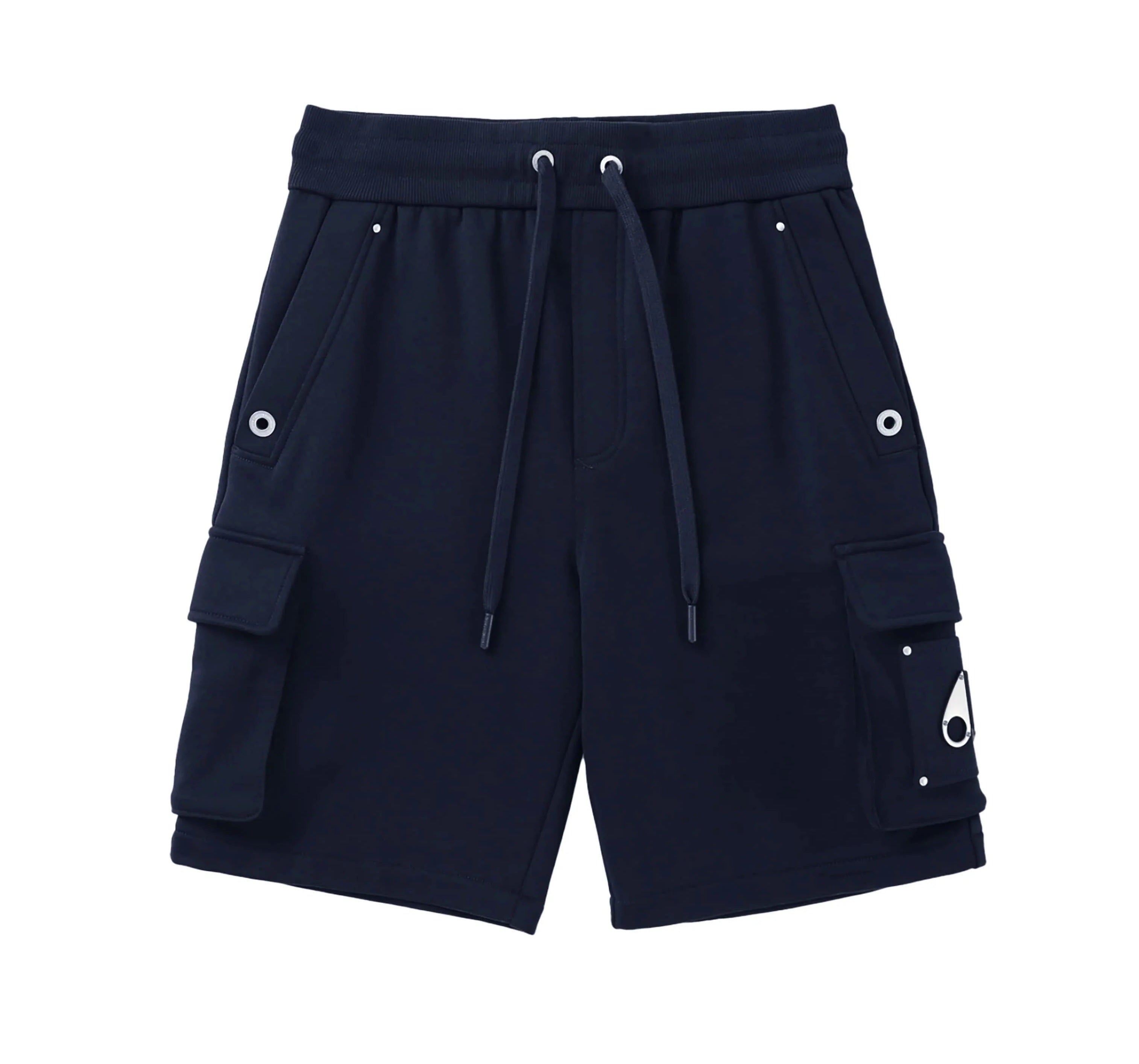 美品 soonerorlater sweat cargo shorts navy Navy Logo Shorts - kids atelier