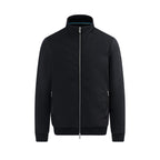 Chevron Quilted Interlock Zip Mens Jacket MJT36