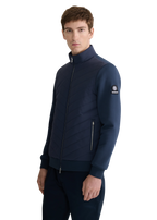 Chevron Quilted Interlock Zip Mens Jacket MJT36