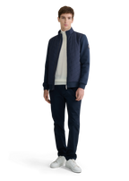 Chevron Quilted Interlock Zip Mens Jacket MJT36
