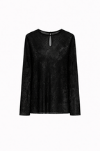 Operoso Rhinestone Mesh Womens Top 2613941021200