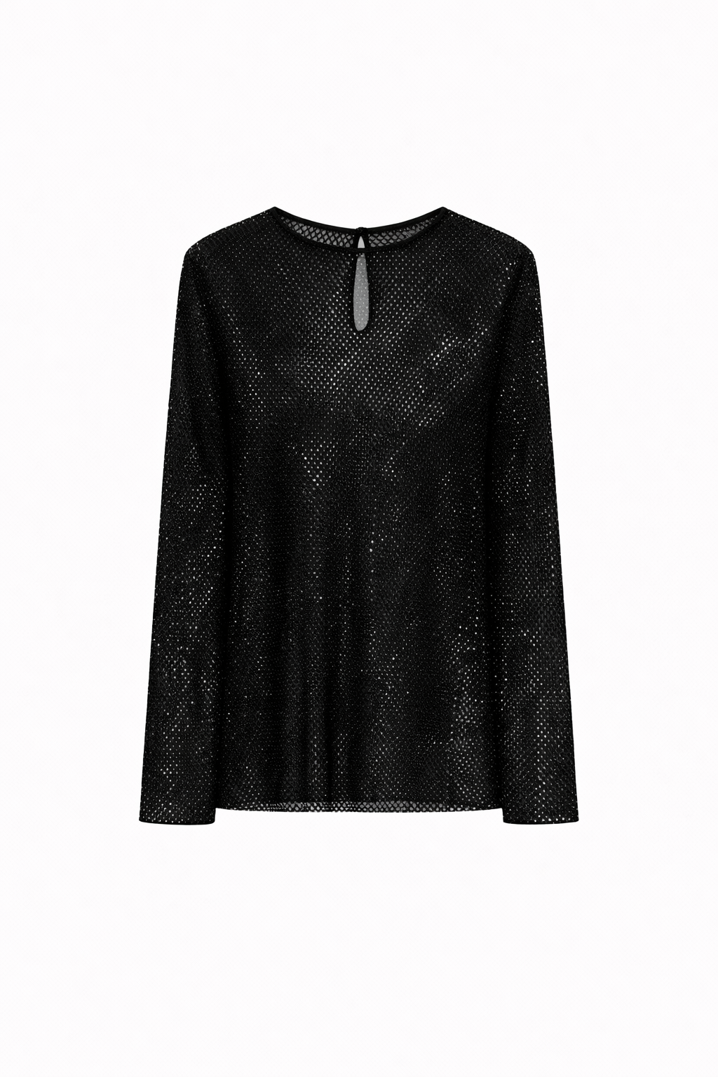 Operoso Rhinestone Mesh Womens Top 2613941021200
