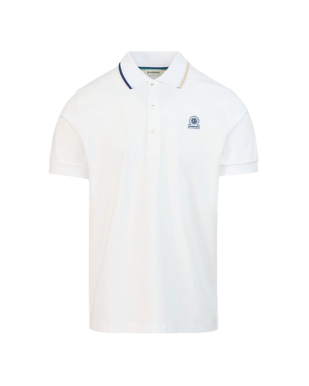 Tri-Colour Tipped Mens Polo Shirt MBP70