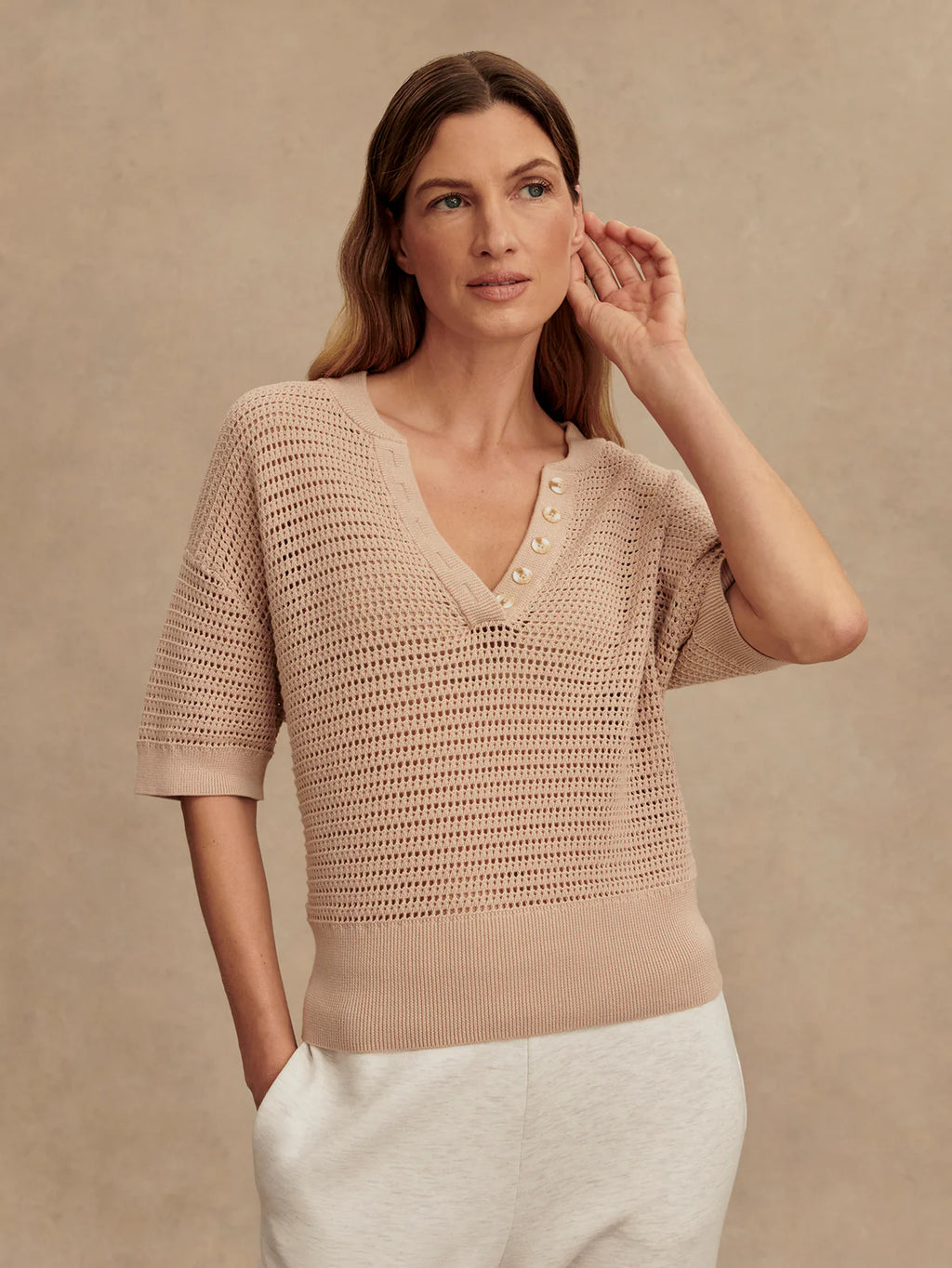 Callie Knit Womens Top VAR01098