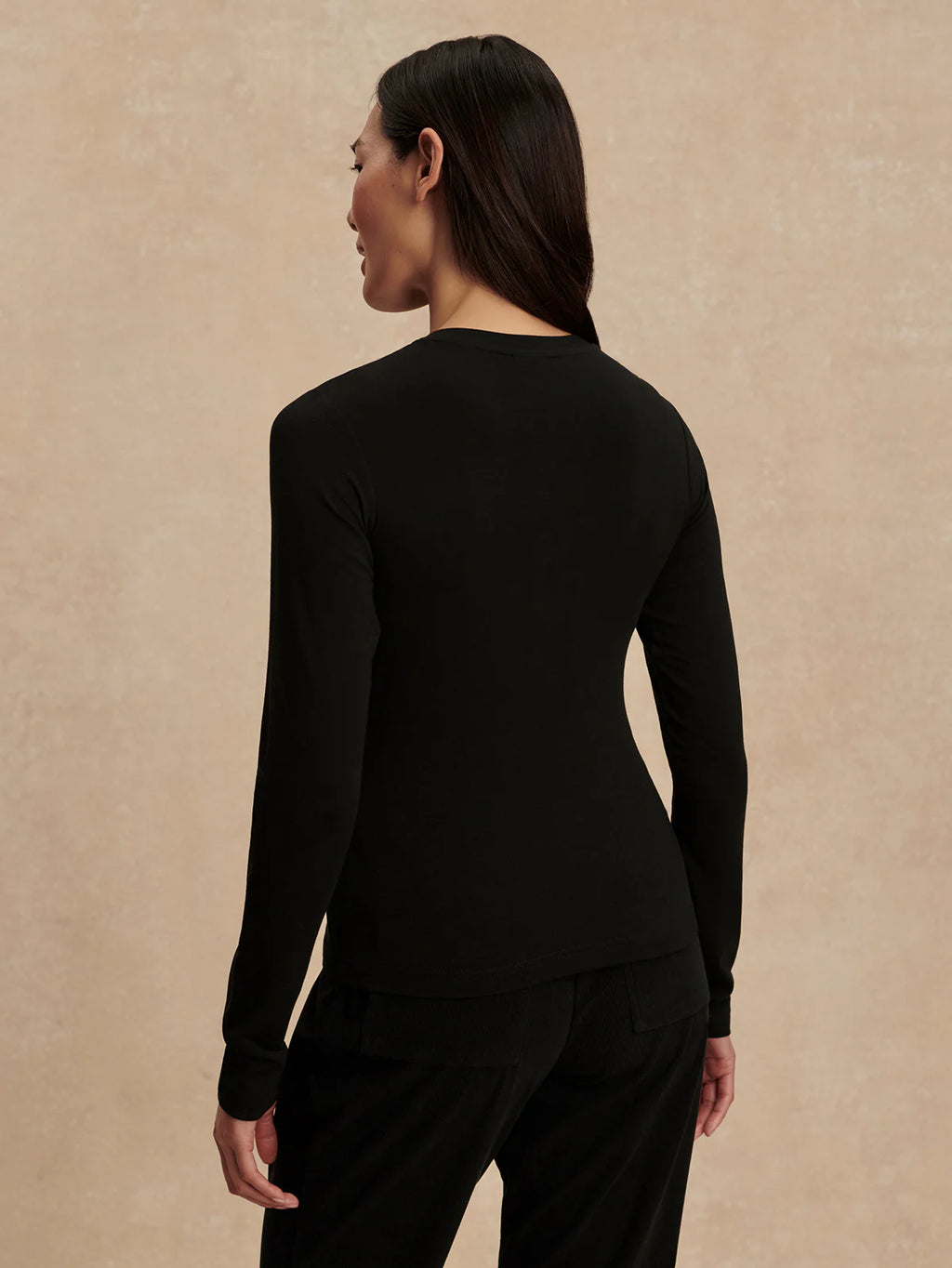 Edna Long Sleeve Fitted Womens Top VAR03034