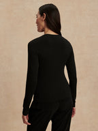 Edna Long Sleeve Fitted Womens Top VAR03034