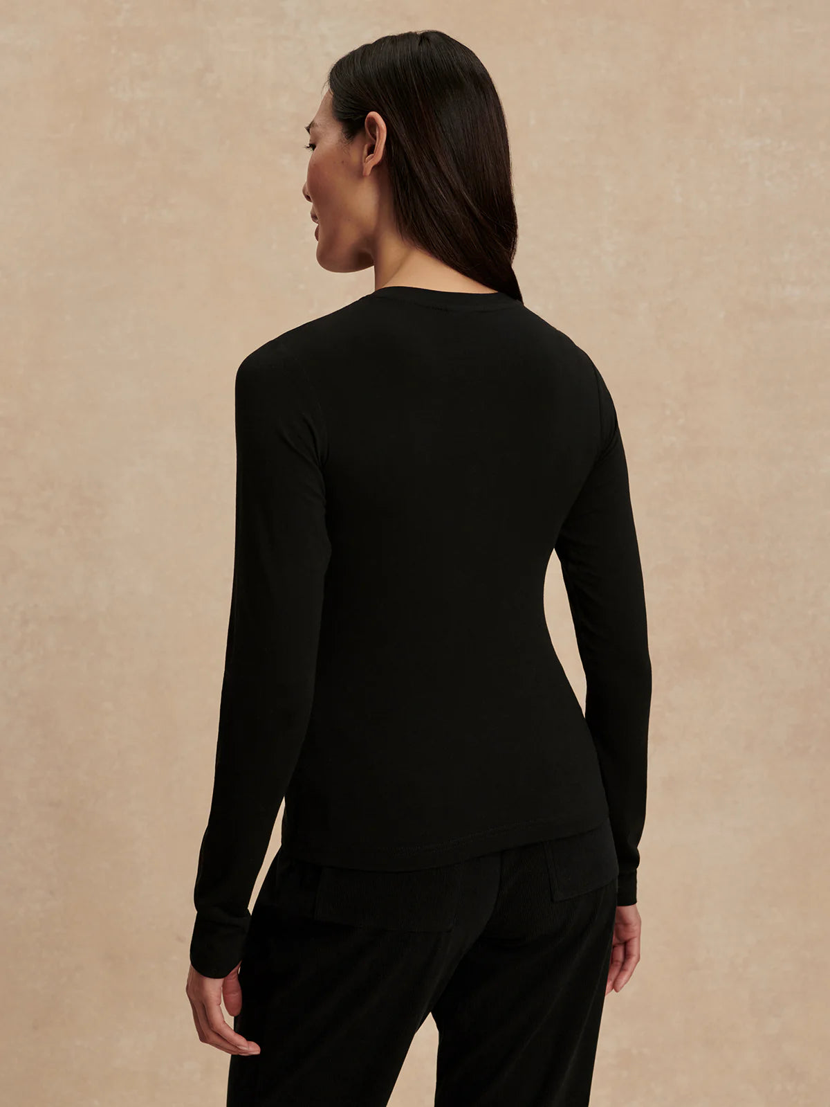 Edna Long Sleeve Fitted Womens Top VAR03034