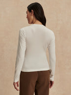 Edna Long Sleeve Fitted Womens Top VAR03034