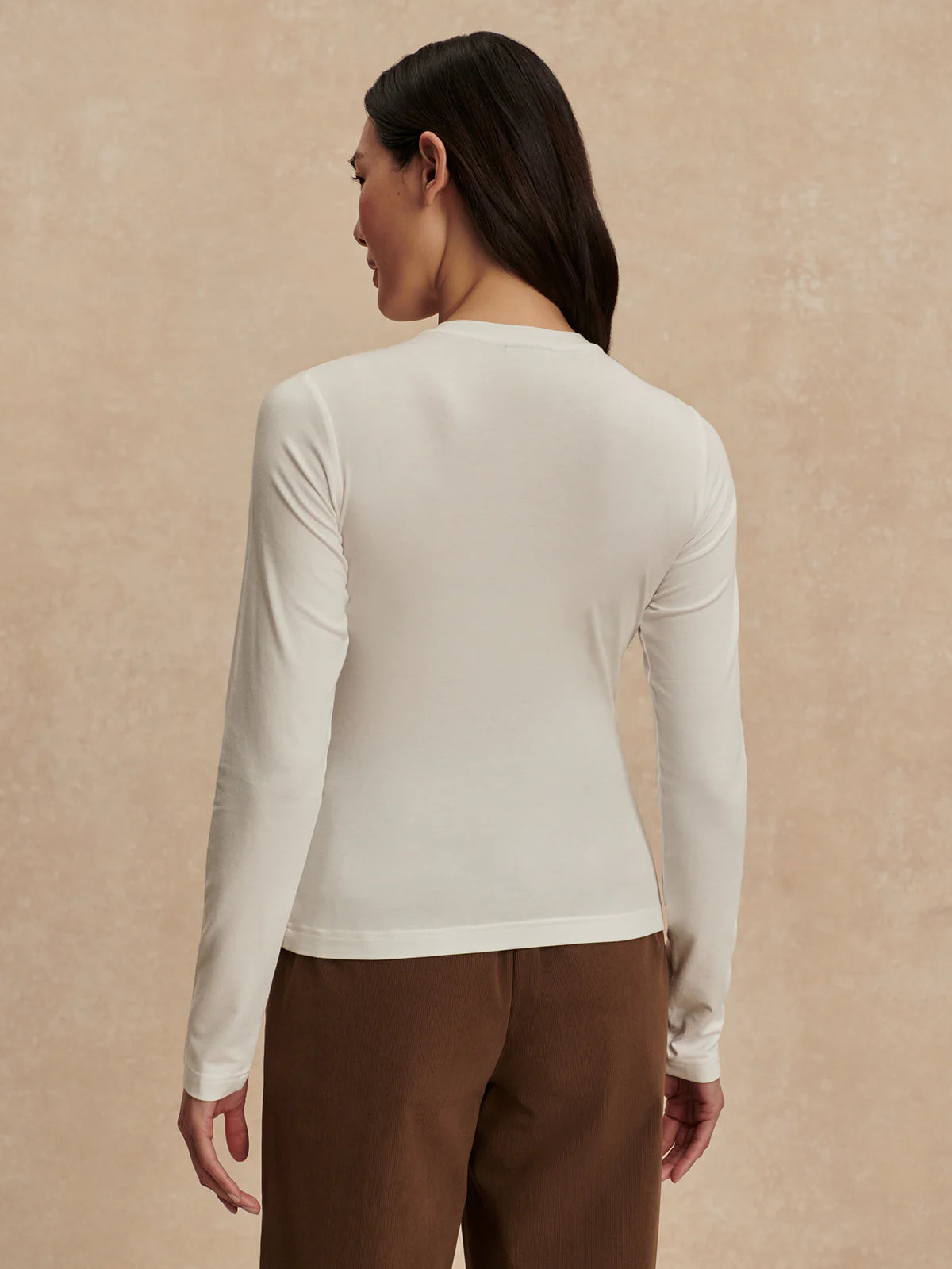 Edna Long Sleeve Fitted Womens Top VAR03034