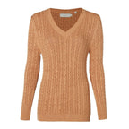 Seattle Cable V-Neck Womens Jumper