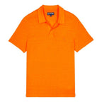Pyramid Linen Jersey Solid Mens Polo Shirt PYRE9O00