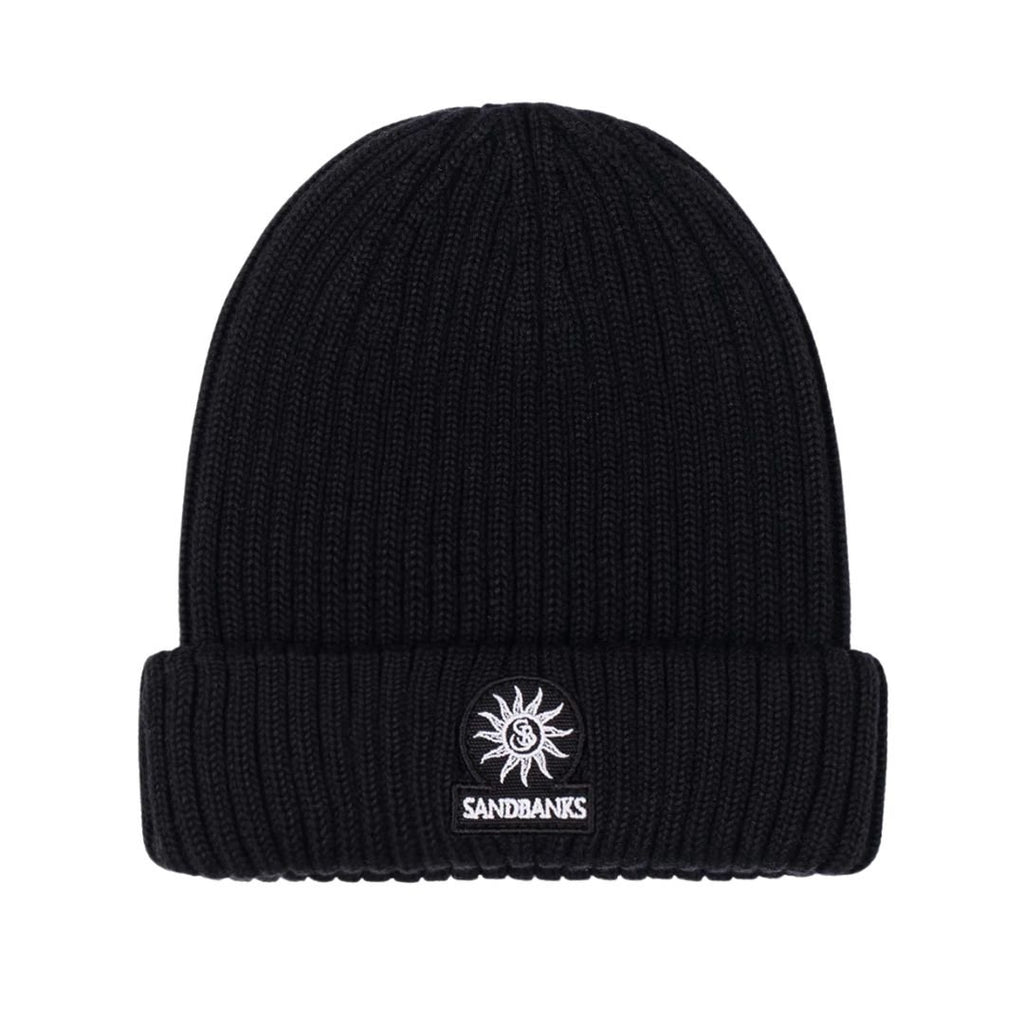 Badge Logo Merino Wool Mens Beanie ACC01