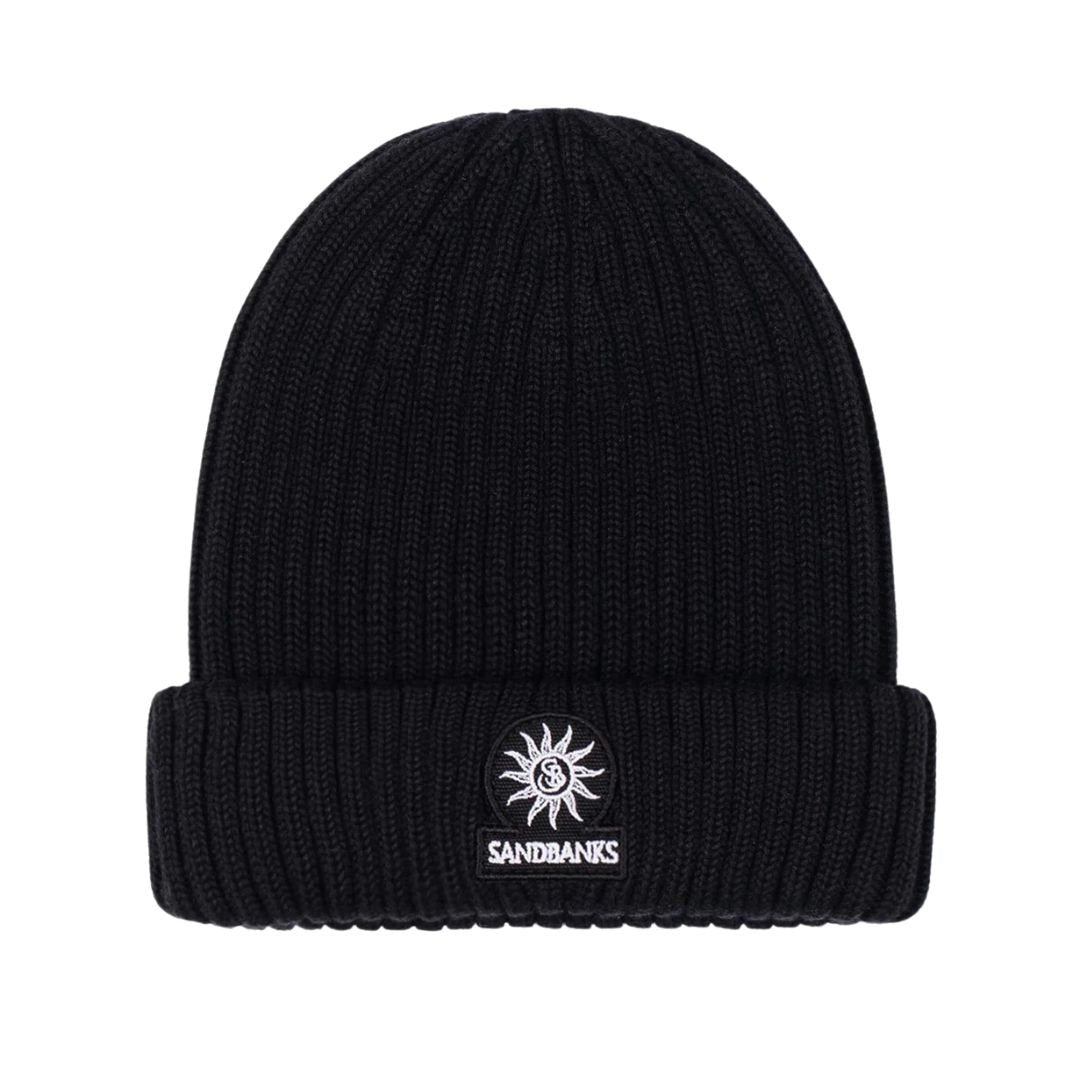Badge Logo Merino Wool Mens Beanie ACC01