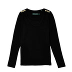 Long Sleeve V-Neck Womens Top