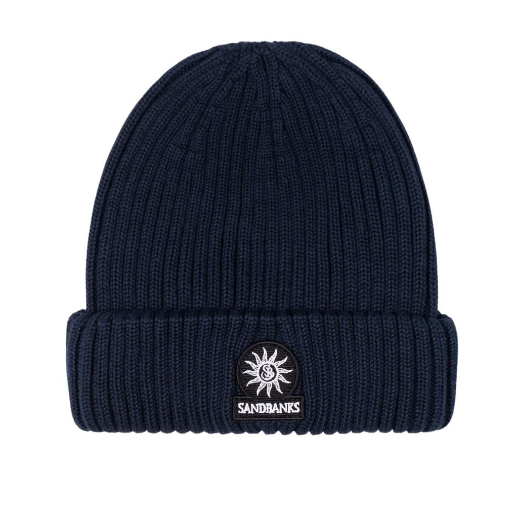 Badge Logo Merino Wool Mens Beanie ACC01