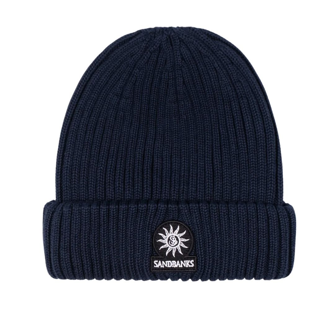 Badge Logo Merino Wool Mens Beanie ACC01